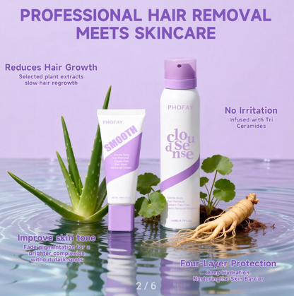 SmoothDuo™ Spray-On Hair Removal Mousse