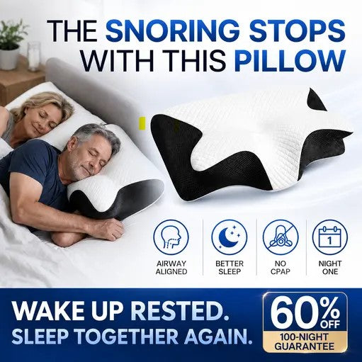 SleepWell Pro – Ergonomic Anti-Snore Pillow